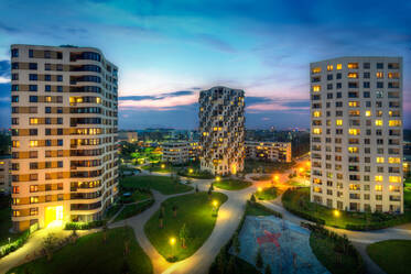 生活在令人印象深刻的南德意志集团(ISARTOWER SÜD
